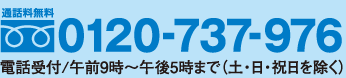 フリーダイヤル：0120-737-976